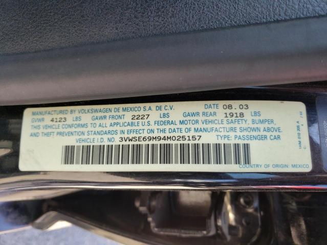 Photo 12 VIN: 3VWSE69M94M025157 - VOLKSWAGEN JETTA GLS 