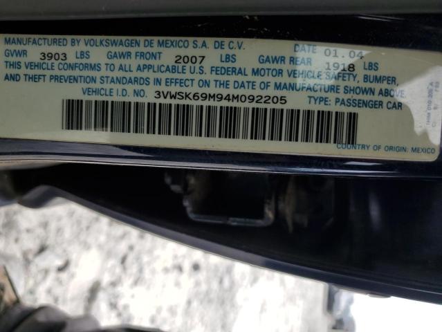 Photo 11 VIN: 3VWSK69M94M092205 - VOLKSWAGEN JETTA GLS 