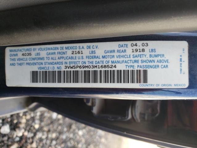 Photo 11 VIN: 3VWSP69M03M168524 - VOLKSWAGEN JETTA GLS 