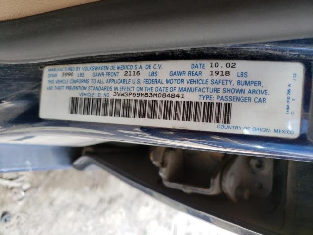 Photo 11 VIN: 3VWSP69M83M084841 - VOLKSWAGEN JETTA GLS 