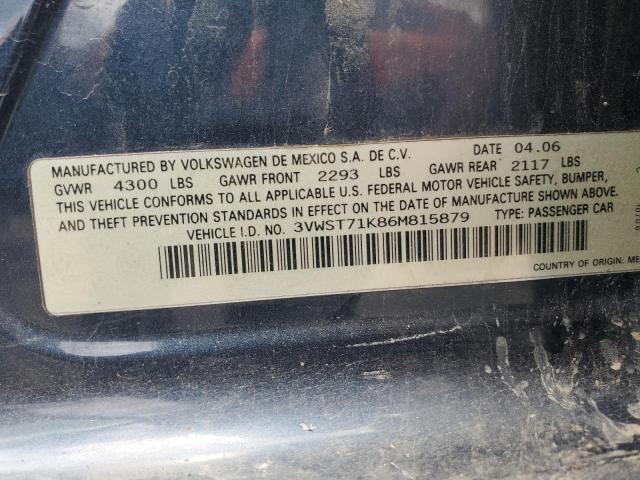 Photo 11 VIN: 3VWST71K86M815879 - VOLKSWAGEN JETTA 