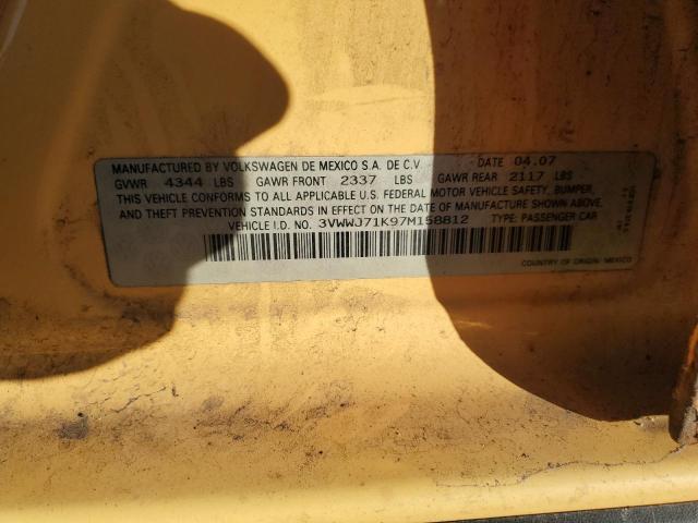 Photo 11 VIN: 3VWWJ71K97M158812 - VOLKSWAGEN JETTA 