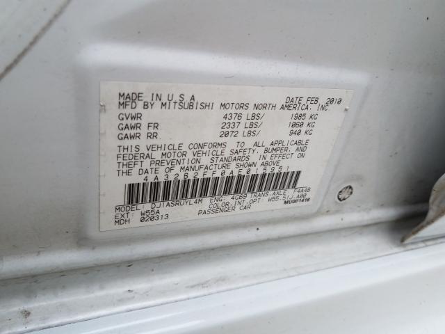 Photo 9 VIN: 4A32B2FF0AE015951 - MITSUBISHI GALANT FE 