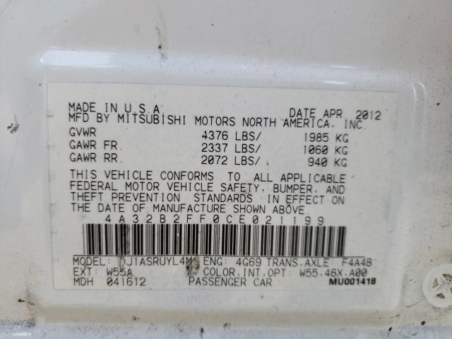 Photo 9 VIN: 4A32B2FF0CE021199 - MITSUBISHI GALANT FE 