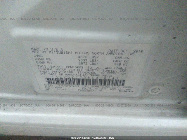 Photo 8 VIN: 4A32B2FF2BE018142 - MITSUBISHI GALANT 