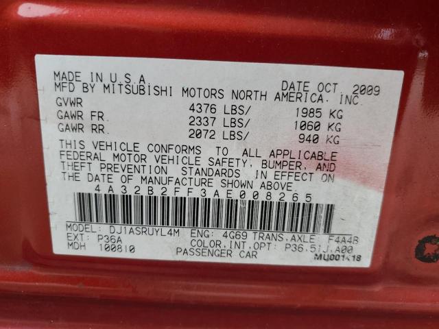 Photo 12 VIN: 4A32B2FF3AE008265 - MITSUBISHI GALANT 