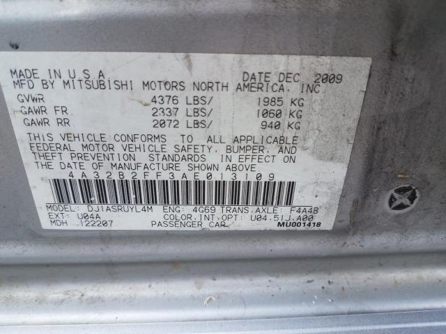 Photo 9 VIN: 4A32B2FF3AE013109 - MITSUBISHI GALANT FE 