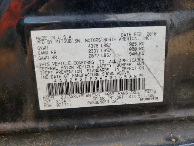 Photo 9 VIN: 4A32B2FF3AE016589 - MITSUBISHI GALANT FE 