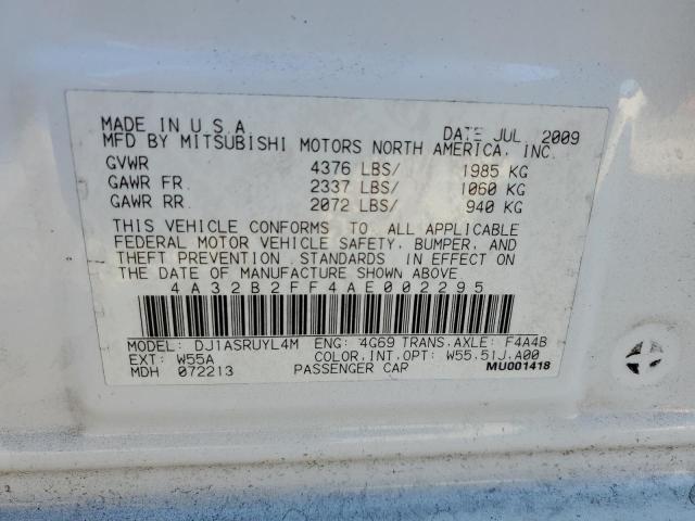 Photo 11 VIN: 4A32B2FF4AE002295 - MITSUBISHI GALANT FE 