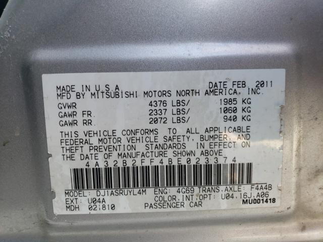 Photo 9 VIN: 4A32B2FF4BE023374 - MITSUBISHI GALANT FE 