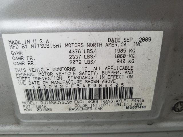 Photo 9 VIN: 4A32B2FF5AE006405 - MITSUBISHI GALANT FE 