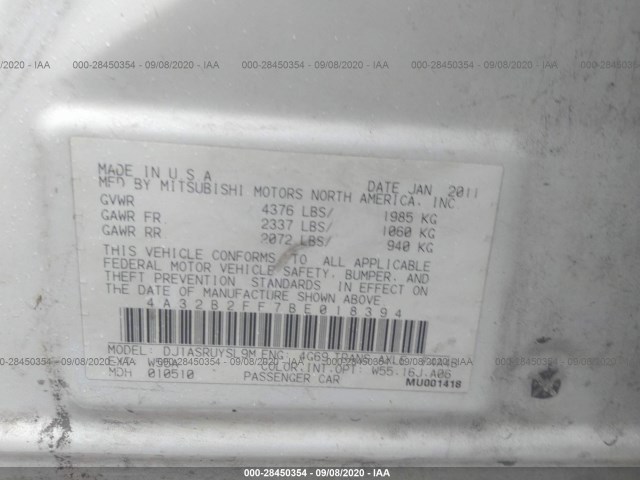 Photo 8 VIN: 4A32B2FF7BE018394 - MITSUBISHI GALANT 