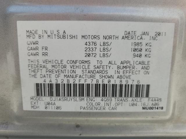 Photo 11 VIN: 4A32B2FF7BE018976 - MITSUBISHI GALANT FE 