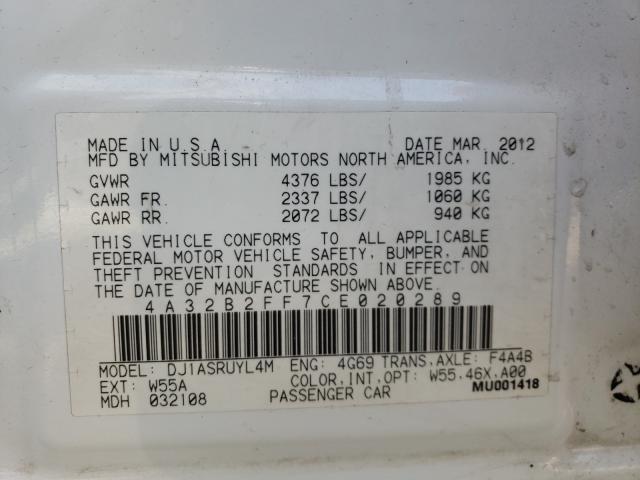 Photo 9 VIN: 4A32B2FF7CE020289 - MITSUBISHI GALANT FE 