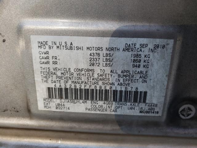 Photo 9 VIN: 4A32B2FF8BE011678 - MITSUBISHI GALANT FE 