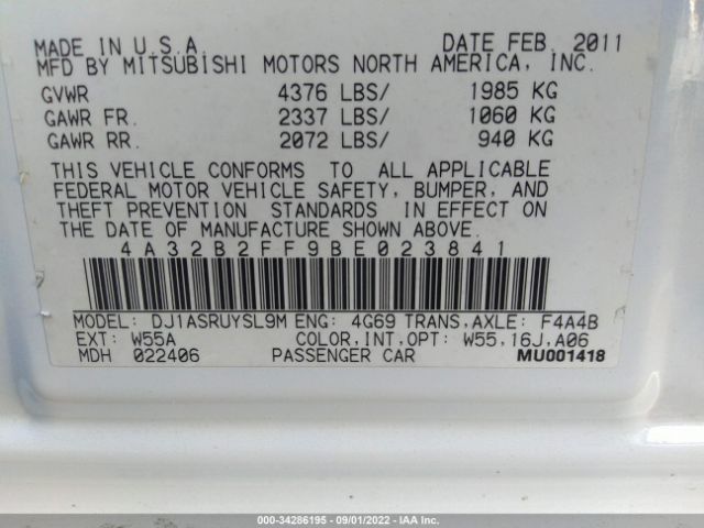 Photo 8 VIN: 4A32B2FF9BE023841 - MITSUBISHI GALANT 