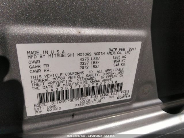 Photo 8 VIN: 4A32B3FF0BE022230 - MITSUBISHI GALANT 