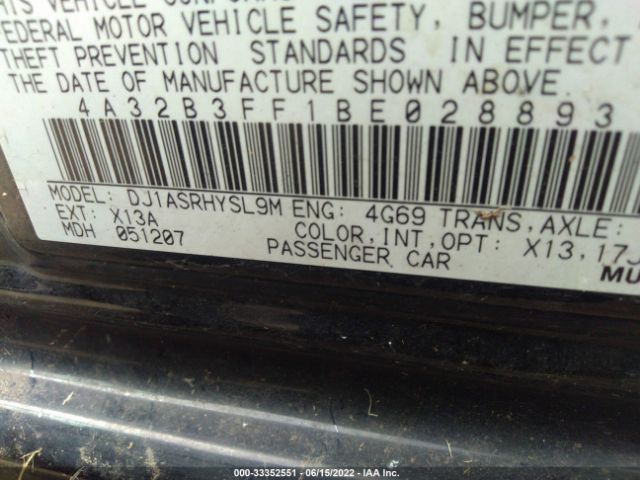 Photo 8 VIN: 4A32B3FF1BE028893 - MITSUBISHI GALANT 