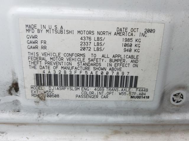 Photo 9 VIN: 4A32B3FF5AE007897 - MITSUBISHI GALANT ES 