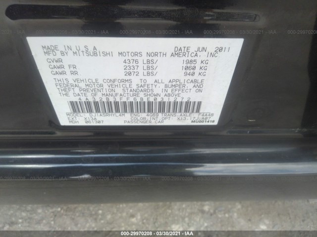 Photo 8 VIN: 4A32B3FF6BE031272 - MITSUBISHI GALANT 