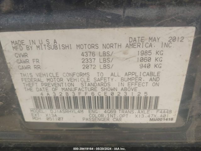 Photo 8 VIN: 4A32B3FF6CE023125 - MITSUBISHI GALANT 