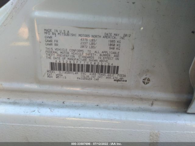 Photo 8 VIN: 4A32B3FF7CE023134 - MITSUBISHI GALANT 