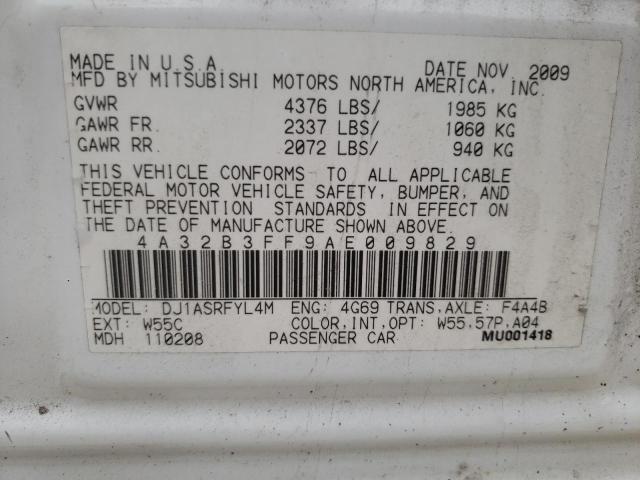 Photo 11 VIN: 4A32B3FF9AE009829 - MITSUBISHI GALANT 