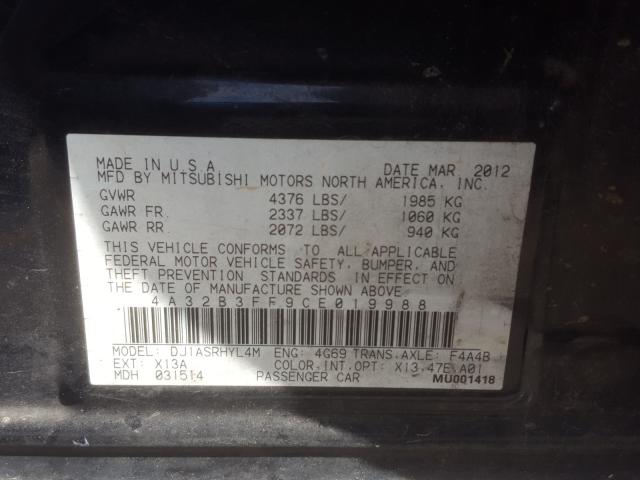 Photo 9 VIN: 4A32B3FF9CE019988 - MITSUBISHI GALANT ES 