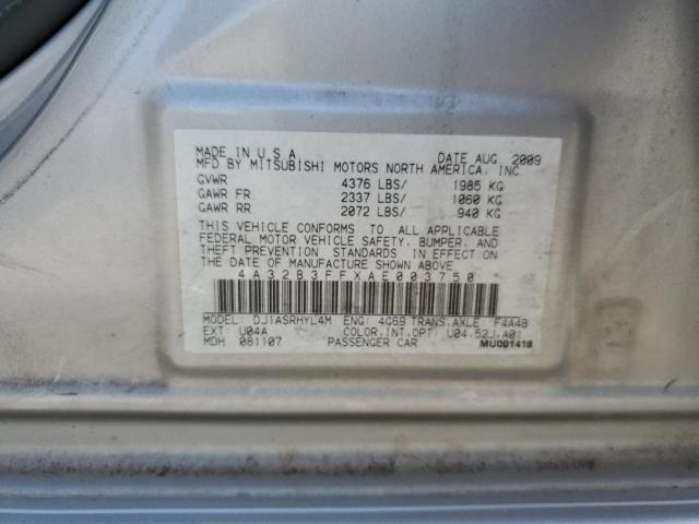 Photo 9 VIN: 4A32B3FFXAE003750 - MITSUBISHI GALANT ES 