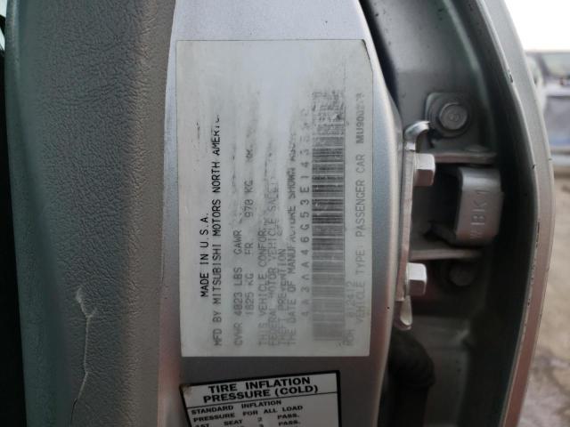 Photo 9 VIN: 4A3AA46G53E143690 - MITSUBISHI GALANT ES 