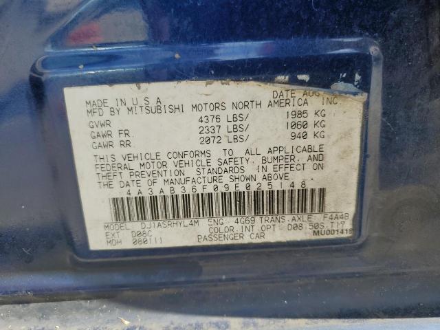 Photo 11 VIN: 4A3AB36F09E025148 - MITSUBISHI GALANT 