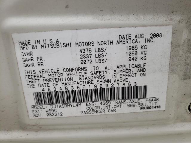 Photo 9 VIN: 4A3AB36F19E027863 - MITSUBISHI GALANT ES 