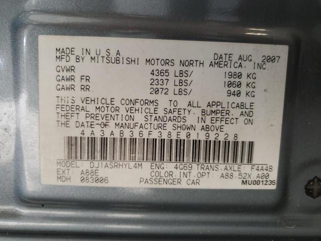 Photo 11 VIN: 4A3AB36F38E019228 - MITSUBISHI GALANT ES 