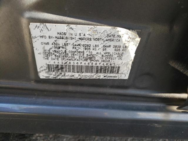 Photo 11 VIN: 4A3AB36F46E074803 - MITSUBISHI GALANT 