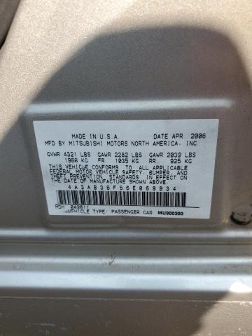 Photo 11 VIN: 4A3AB36F56E069934 - MITSUBISHI GALANT ES 