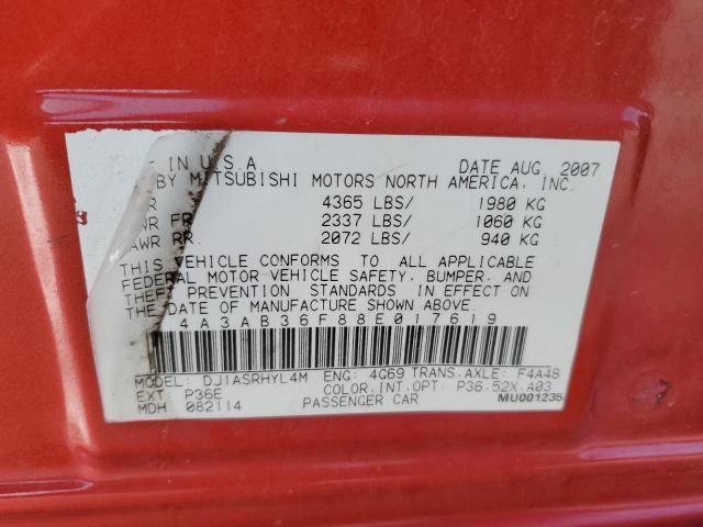 Photo 12 VIN: 4A3AB36F88E017619 - MITSUBISHI GALANT ES 