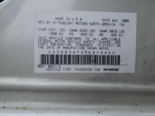 Photo 12 VIN: 4A3AB36F96E020882 - MITSUBISHI GALANT ES 