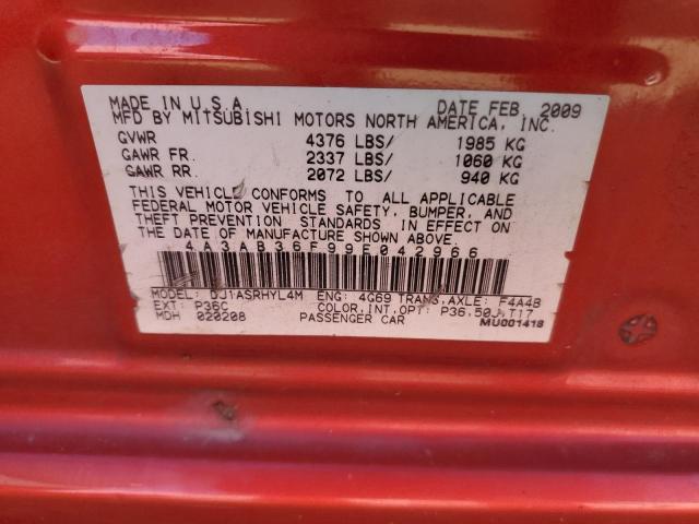 Photo 12 VIN: 4A3AB36F99E042966 - MITSUBISHI GALANT 