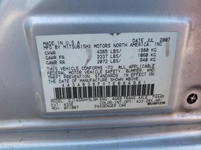 Photo 12 VIN: 4A3AB36FX7E084981 - MITSUBISHI GALANT ES 