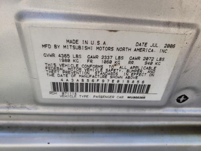 Photo 12 VIN: 4A3AB56F97E015856 - MITSUBISHI GALANT 