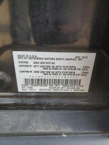 Photo 12 VIN: 4A4AH3AU4DE603695 - MITSUBISHI RVR SE 