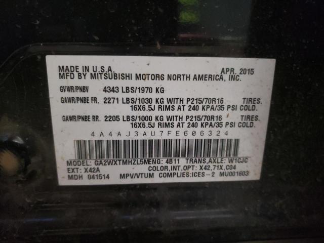 Photo 13 VIN: 4A4AJ3AU7FE606324 - MITSUBISHI RVR SE 