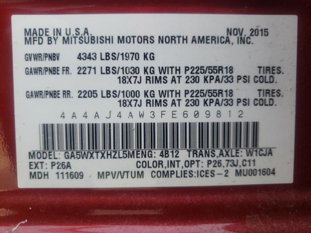 Photo 13 VIN: 4A4AJ4AW3FE609812 - MITSUBISHI RVR GT 