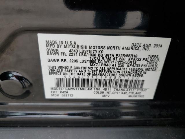 Photo 11 VIN: 4A4AP3AU1FE007126 - MITSUBISHI OUTLANDER 