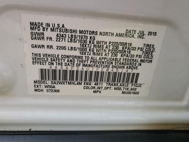 Photo 12 VIN: 4A4AP3AU1FE045147 - MITSUBISHI OUTLANDER 