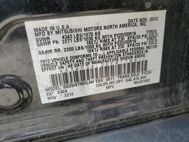 Photo 12 VIN: 4A4AP3AU2EE017081 - MITSUBISHI OUTLANDER 