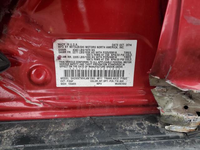 Photo 12 VIN: 4A4AP3AU3FE012098 - MITSUBISHI OUTLANDER 