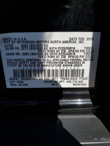 Photo 12 VIN: 4A4AP3AU3FE025465 - MITSUBISHI OUTLANDER 