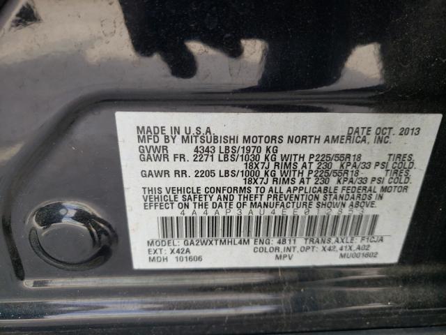 Photo 9 VIN: 4A4AP3AU4EE012853 - MITSUBISHI OUTLANDER 