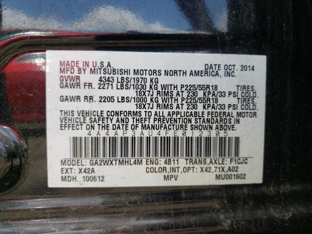 Photo 11 VIN: 4A4AP3AU4FE012305 - MITSUBISHI OUTLANDER 